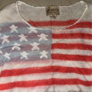 Wildfox White Label: Born On The Fourth of July: Red, White & Blue Sweater in XS